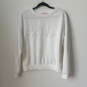 Seventh & Sunset White Bride Sweatshirt
